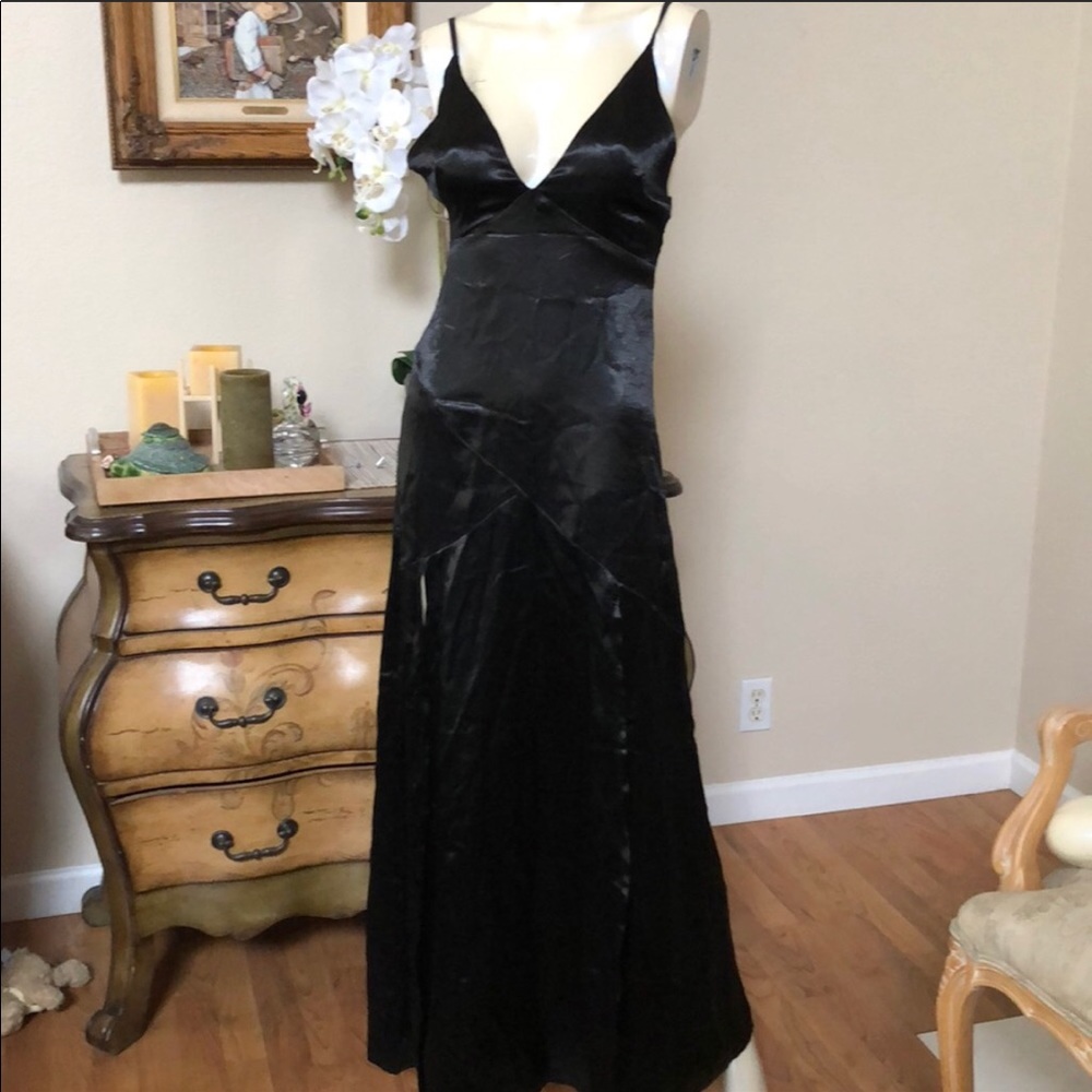 LF Silky Gown with Slits By Seek! Prom Dress!